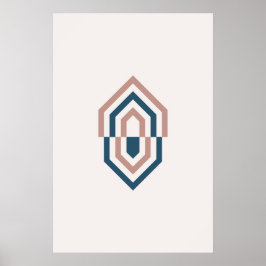 Skandinavische Geometrie Diamond Art Poster