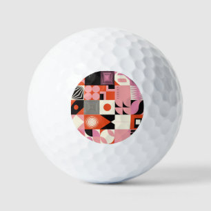 Skandinavische Geometrie: Muster für farbenfrohe K Golfball