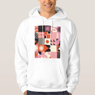 Skandinavische Geometrie: Muster für farbenfrohe K Hoodie