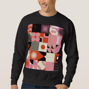 Skandinavische Geometrie: Muster für farbenfrohe K Sweatshirt