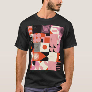 Skandinavische Geometrie: Muster für farbenfrohe K T-Shirt