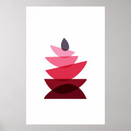 Skandinavische Geometrische Rock Art Poster