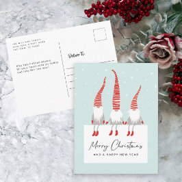 Skandinavische Gnomes wünschen Ihnen ein frohes We Postkarte