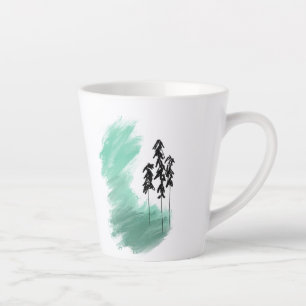 Skandinavische Grünbaumkunst, einfache moderne Min Milchtasse