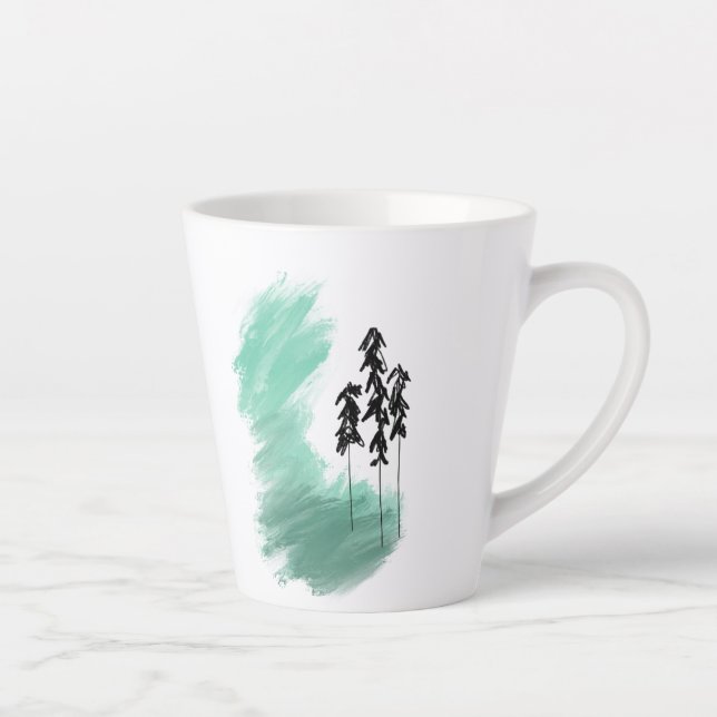 Skandinavische Grünbaumkunst, einfache moderne Min Milchtasse (Rechts)