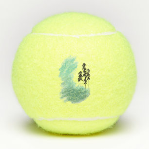 Skandinavische Grünbaumkunst, einfache moderne Min Tennisbälle