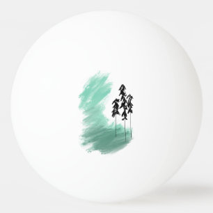 Skandinavische Grünbaumkunst, einfache moderne Min Tischtennisball