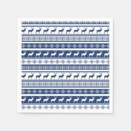 Skandinavische Hirschferien-Printwerbung Serviette