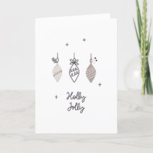 Skandinavische Holly Jolly Folly Holiday Card
