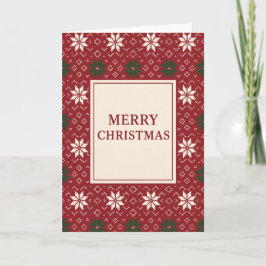 Skandinavische Insel Frohe Weihnachten (leer innen