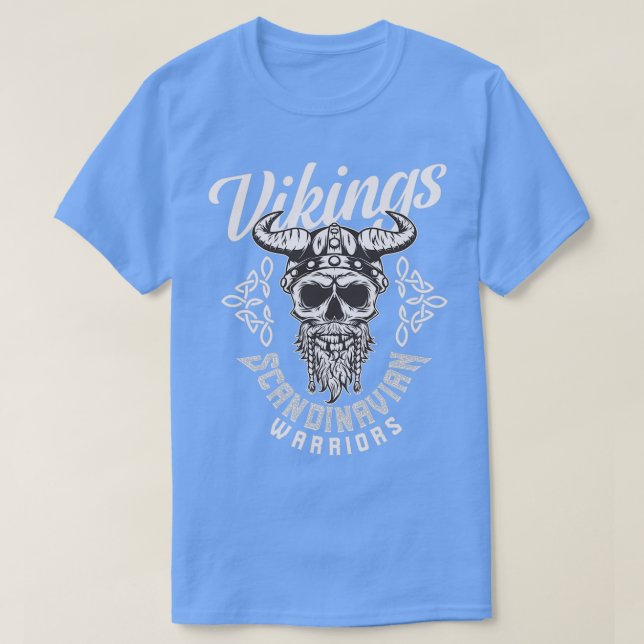 Skandinavische Krieger Wikings T-Shirt (Design vorne)