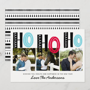 Skandinavische Lettering Weihnachten PHOTO Collage Einladung