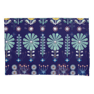 Skandinavische lineare Blume, Sommermotiv Kissenbezug