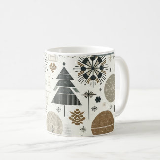 skandinavische Minimalistische Weihnachtsfeiertage Kaffeetasse