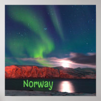 Skandinavische Nordlichter - Rote Klippen