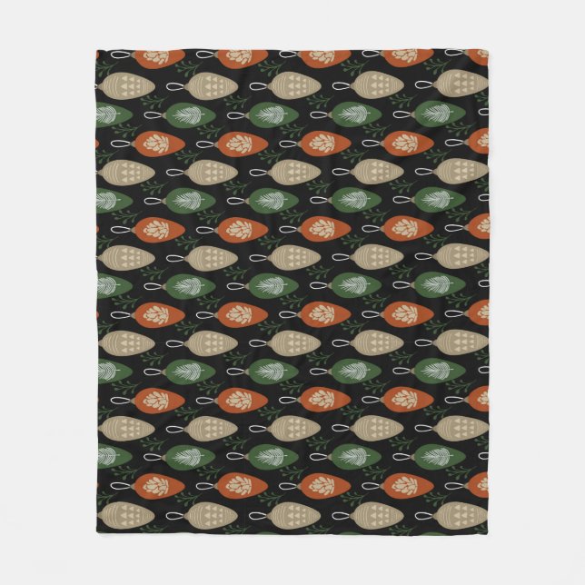 Skandinavische Ornamente aus dem Mittelalter Fleecedecke (Vorderseite)