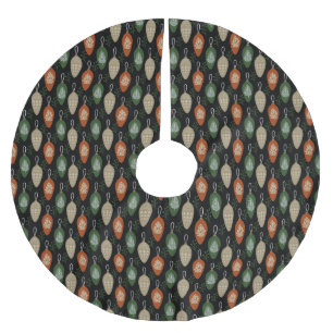 Skandinavische Ornamente aus dem Mittelalter Polyester Weihnachtsbaumdecke