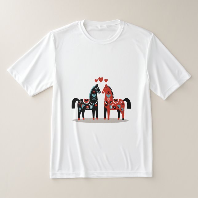 Skandinavische Pferde T-Shirt (Ablage )