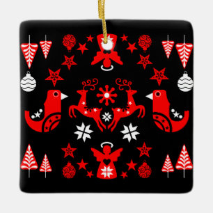 Skandinavische saisonale Wohngestaltung Keramikornament