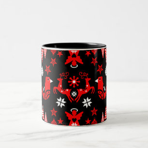 Skandinavische saisonale Wohngestaltung Zweifarbige Tasse