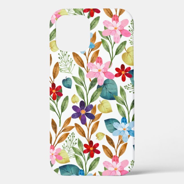 Skandinavische Sommer farbenfrohe Frühlingsblumen Case-Mate iPhone Hülle (Rückseite)
