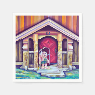 Skandinavische Trolle Schweden Traditionen Serviette