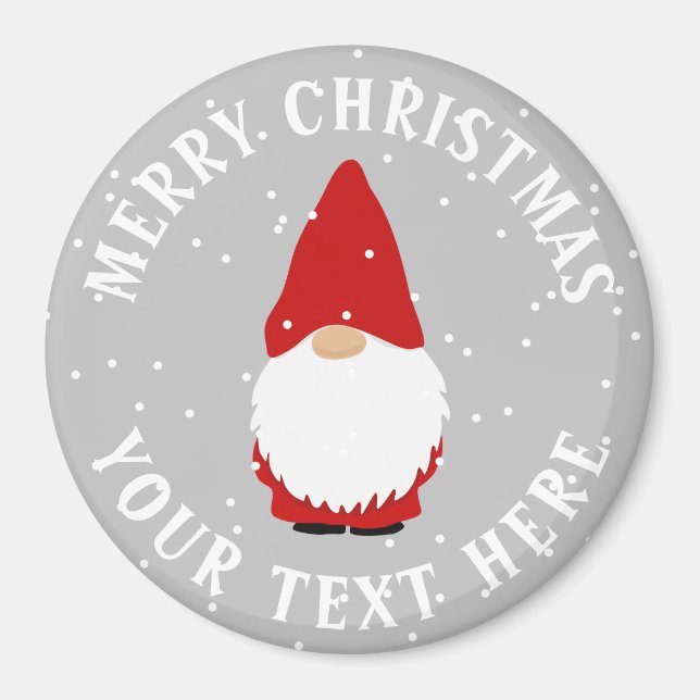 Skandinavische Trolle Weihnachtsgnome-Kühlschrank Magnet (Vorne)