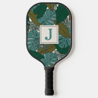 Skandinavische Tropische Blätter kundenspezifisch Pickleball Schläger