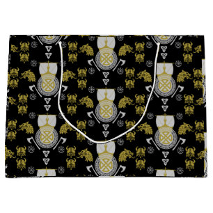 skandinavische Viking Norsemen-Wohngestaltung Große Geschenktüte