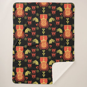 skandinavische Viking Norsemen-Wohngestaltung Sherpadecke