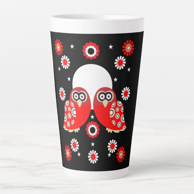 Skandinavische Vogelkunst Milchtasse (Vorderseite)