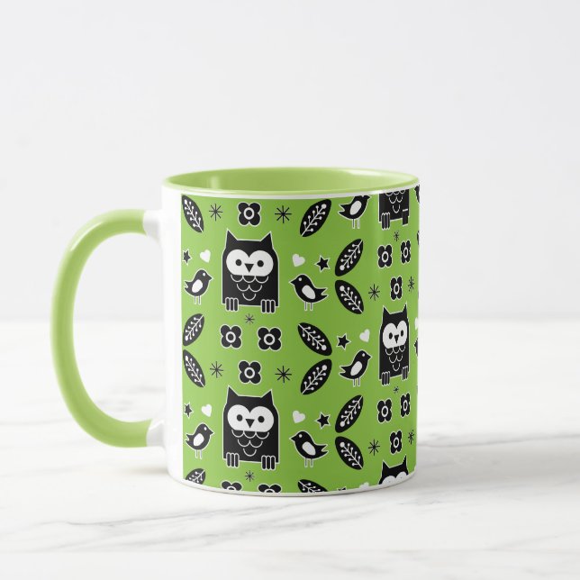 Skandinavische Vogelkunst Tasse (Links)