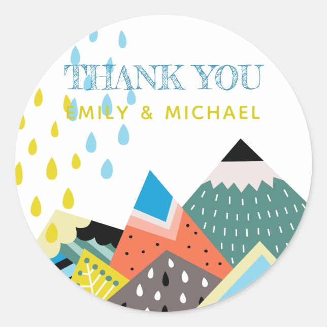 Skandinavische Volkskunst-Aufkleber - Lieblings-Ki Runder Aufkleber (Vorderseite)