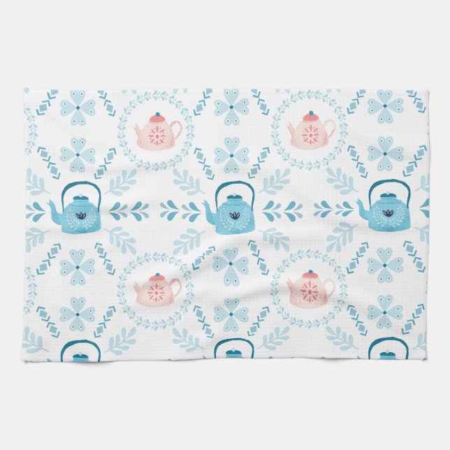 Skandinavische Volkskunst Hyge Weihnachtsfest gemü Geschirrtuch (Horizontal)