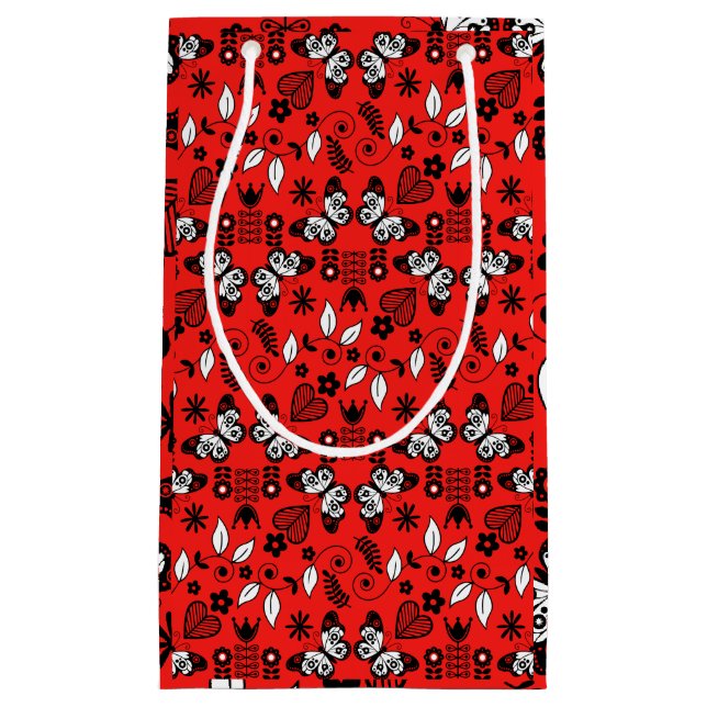 Skandinavische Volkskunst Kleine Geschenktüte (Vorderseite)