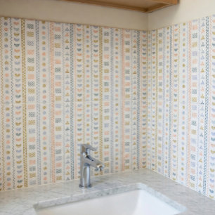 Skandinavische Volkskunst mit nordischem Motiv Fliese