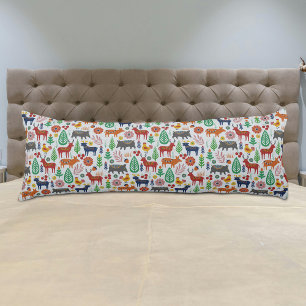 Skandinavische Volkskunst Nordic Boho Modernes Mus Seitenschläferkissen