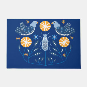 Skandinavische Volkskunst Nordische Dekoration T Fußmatte