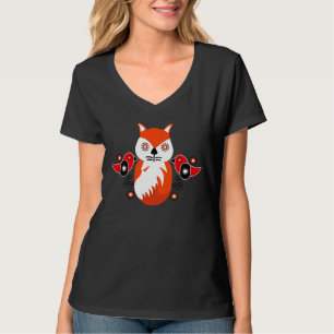 Skandinavische Volkskunst Nordische Dekorations- T-Shirt
