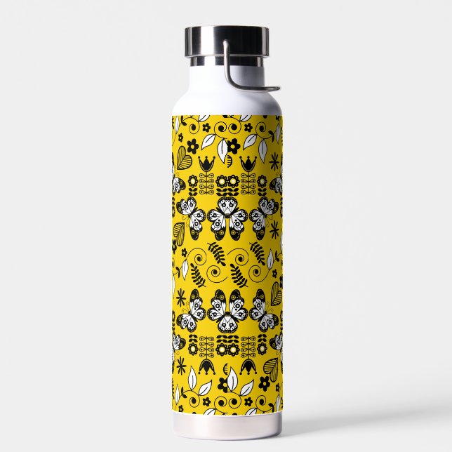 Skandinavische Volkskunst Trinkflasche (Links)