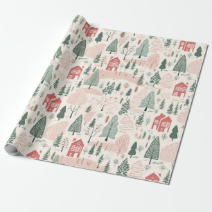 skandinavische Weihnachten Geschenkpapier
