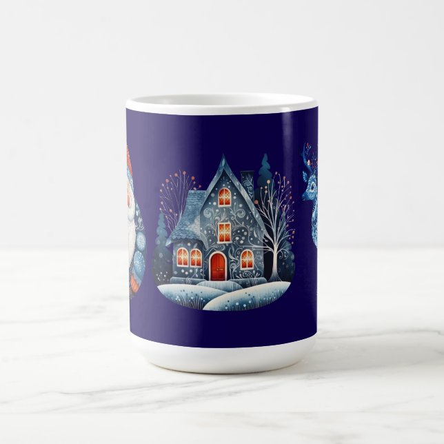 skandinavische Weihnachten Kaffeetasse (Mittel)