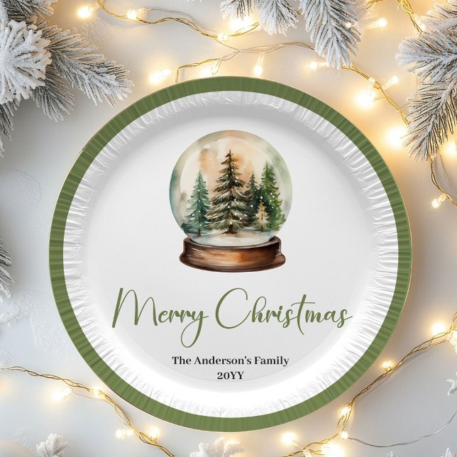 Skandinavische Weihnachts-Personalisierte Teller (Scandinavian Holiday Christmas Personalized Plates)