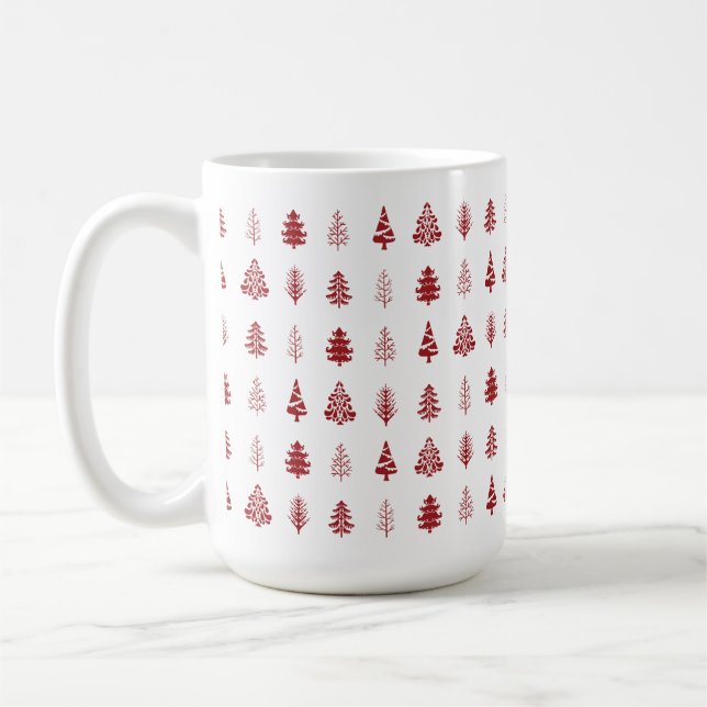 Skandinavische Weihnachtsbaum-Tasse Kaffeetasse (Links)