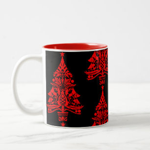 Skandinavische Weihnachtsbaumdekorationen Zweifarbige Tasse