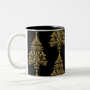 Skandinavische Weihnachtsbaumdekorationen Zweifarbige Tasse