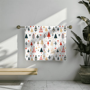 Skandinavische Weihnachtsbaumen Nordic Badhandtuch Set
