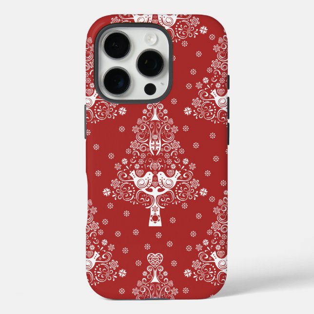 Skandinavische Weihnachtsbaummagie Case-Mate iPhone Hülle (Rückseite)