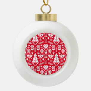 Skandinavische Weihnachtsdekorationen Keramik Kugel-Ornament
