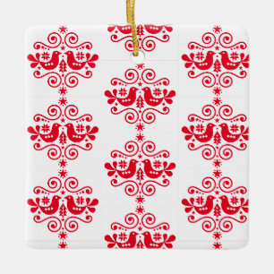 Skandinavische Weihnachtsdekorationen Keramikornament